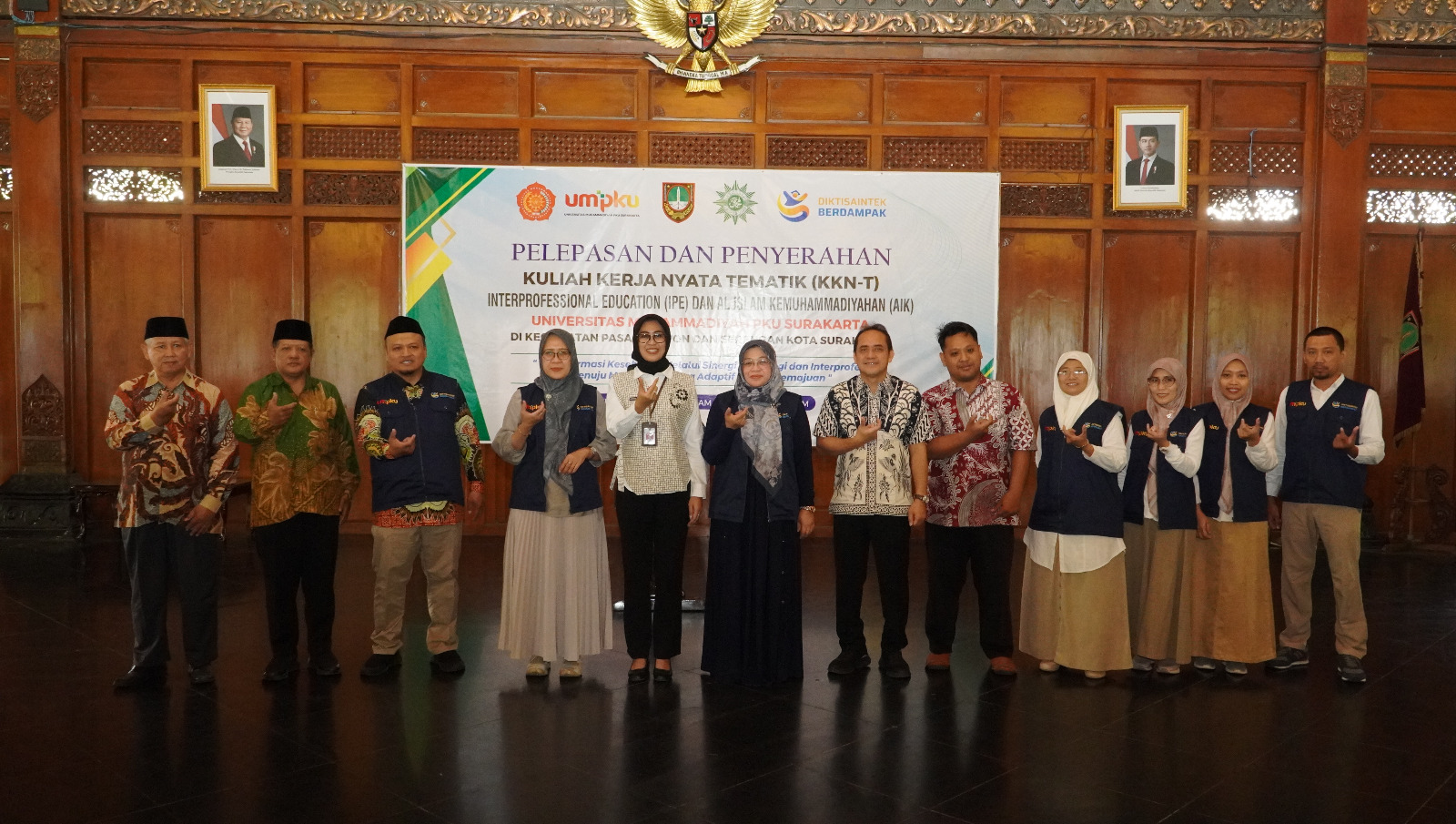 282 Mahasiswa UMPKU Surakarta Dilepas Wakil Wali Kota dan Rektor untuk KKN-T di Pasarkliwon & Serengan